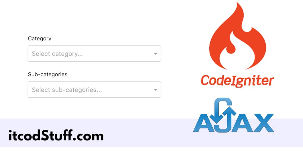 CodeIgniter 4 Ajax Dynamic Dependent Dropdown Tutorial