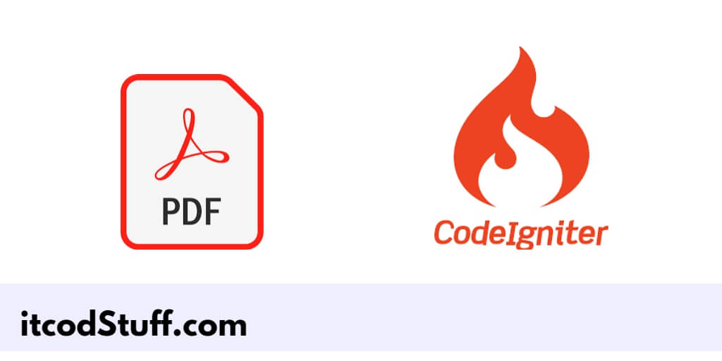 CodeIgniter 4 Generate a PDF Tutorial