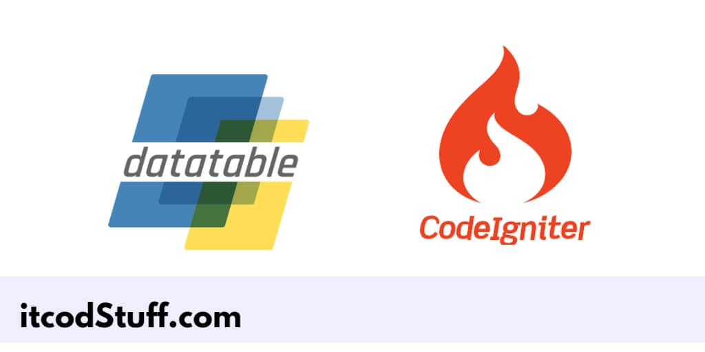 CodeIgniter 4 DataTables Example Tutorial